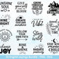Boho Inspirational svg Png Bundle, positive Affirmationen svg, Kindness svg, immer würdig Matter genug svg, florale Zitate svg Motivierend