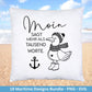 Plotterdatei Maritim - Moin Svg - Maritim Svg - Leuchtturm Svg - Möwen Svg - Nordsee & Ostsee - Laserdatei Möwe - Deutsche Sprüche Svg Datei