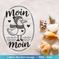 Deutsche Moin Plotterdatei - Maritim svg - Nautical Clipart - Möwen svg - Wilkommen im Norden svg - Cricut SVG - Laserdatei Möwe - Moin SVG