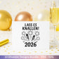 Silvester Plotterdatei - Deutsche Sprüche Svg - Weihnachten Svg - Frohes Neues Jahr 2026 - Silvester Laserdatei - Glücksschwein svg - Cricut