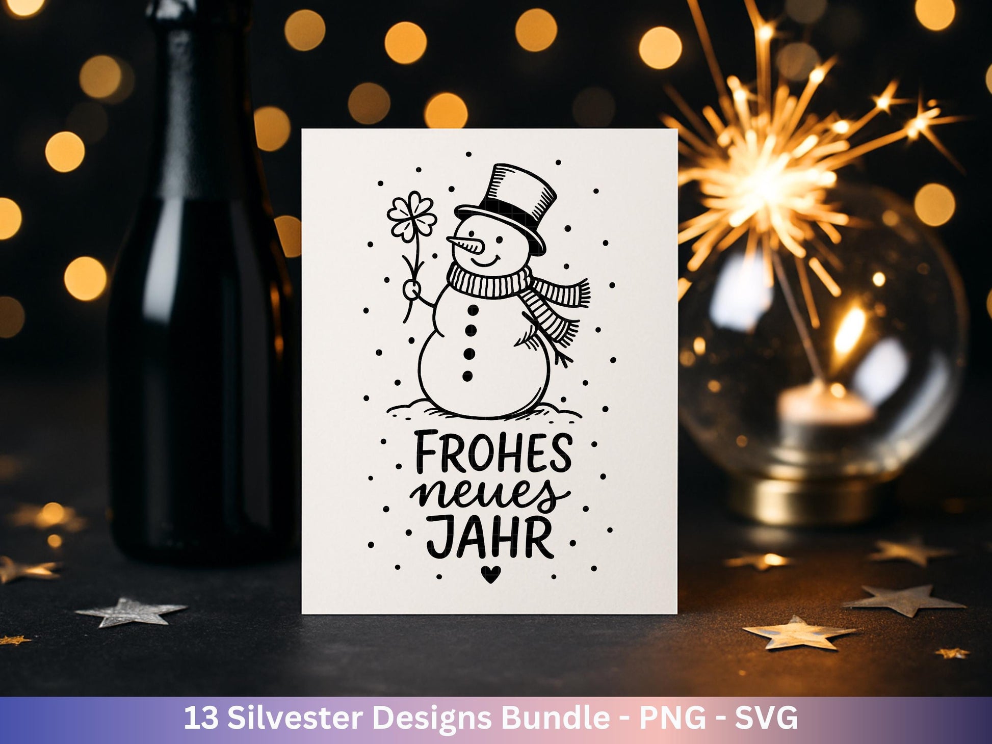 Silvester Plotterdatei - Deutsche Sprüche Svg - Weihnachten Svg - Frohes Neues Jahr 2026 - Silvester Laserdatei - Glücksschwein svg - Cricut