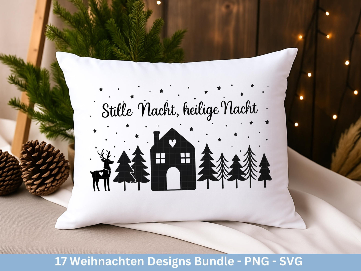 Plotterdatei Weihnachten – Deutsche Sprüche Schriftzüge – Winter Svg – Weihnachtshäuser Svg – Cricut -Frohes Fest - Geschenk Weihnachten Svg