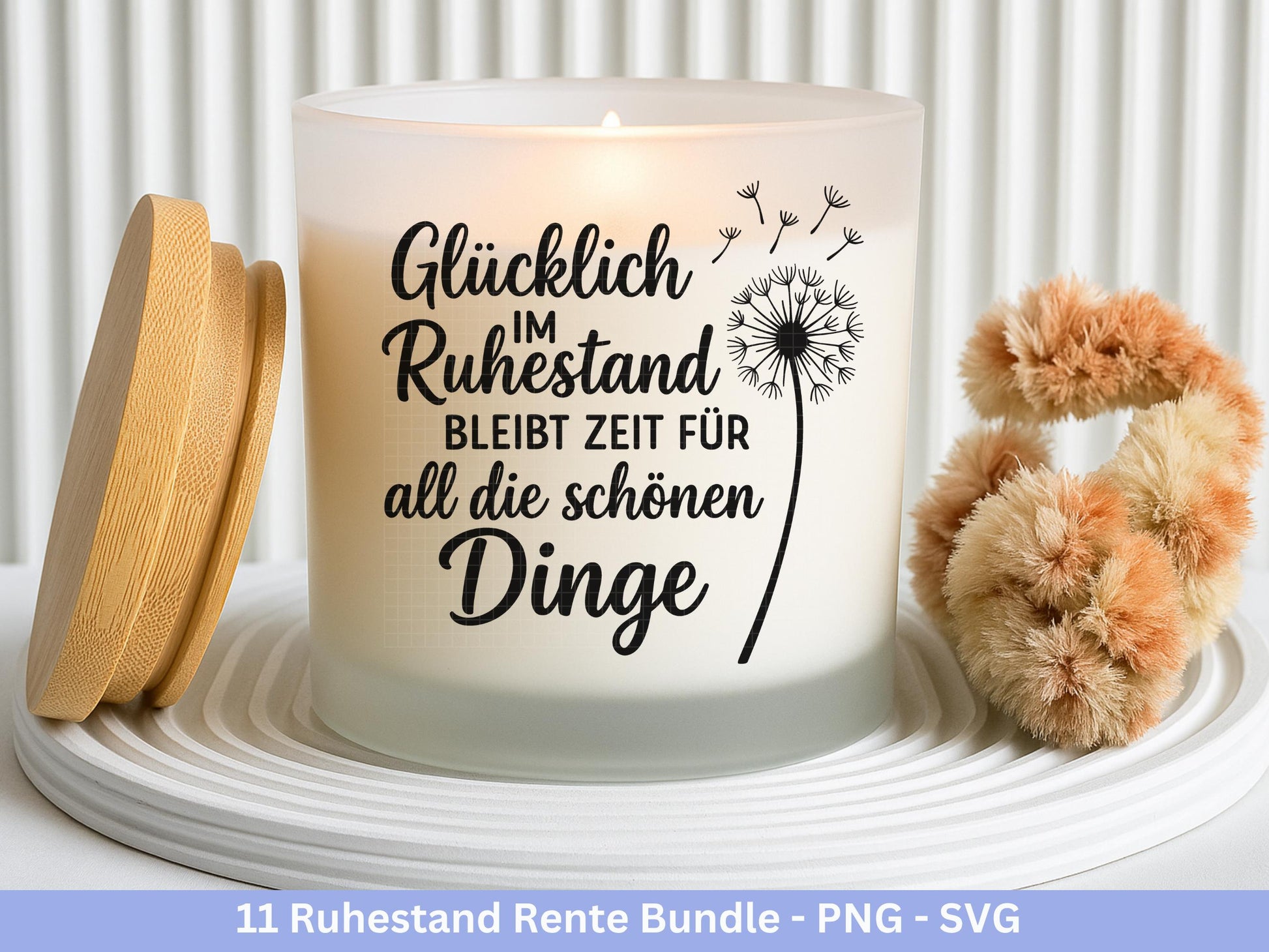Plotterdatei Rente - Rentner Sprüche - Geschenk Rente - Pusteblumen Svg - Deutsche Sprüche Svg - Laserdatei Pusteblume - Ruhestand Geschenk