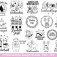 Plotterdatei Weihnachten – Deutsche Sprüche Schriftzüge – Winter Svg – Weihnachtshäuser Svg – Cricut Silhouette - Geschenk Weihnachten Laser