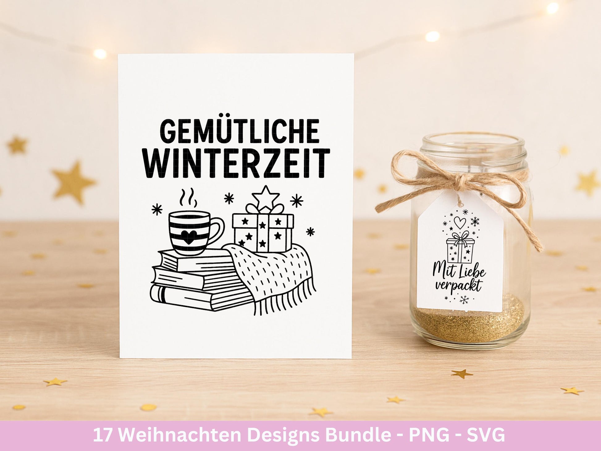 Plotterdatei Weihnachten – Deutsche Sprüche Schriftzüge – Winter Svg – Weihnachtshäuser Svg – Cricut Silhouette - Geschenk Weihnachten Laser