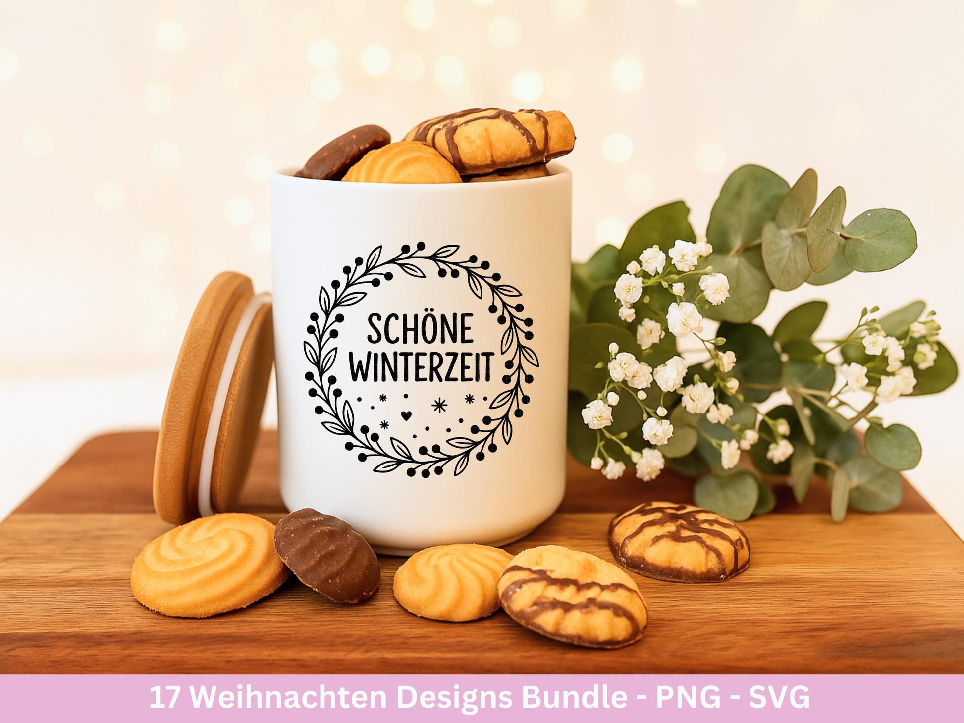 Plotterdatei Weihnachten – Deutsche Sprüche Schriftzüge – Winter Svg – Weihnachtshäuser Svg – Cricut Silhouette - Geschenk Weihnachten Laser
