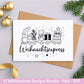 Plotterdatei Weihnachten – Deutsche Sprüche Schriftzüge – Winter Svg – Weihnachtshäuser Svg – Cricut Silhouette - Geschenk Weihnachten Laser