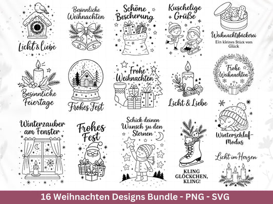 Plotterdatei Weihnachten Svg , Weihnachtshäuser Svg - Weihnachten Laserdatei - Home Svg - Cricut Svg - Weihnachten deutsch - Weihnachtsdeko