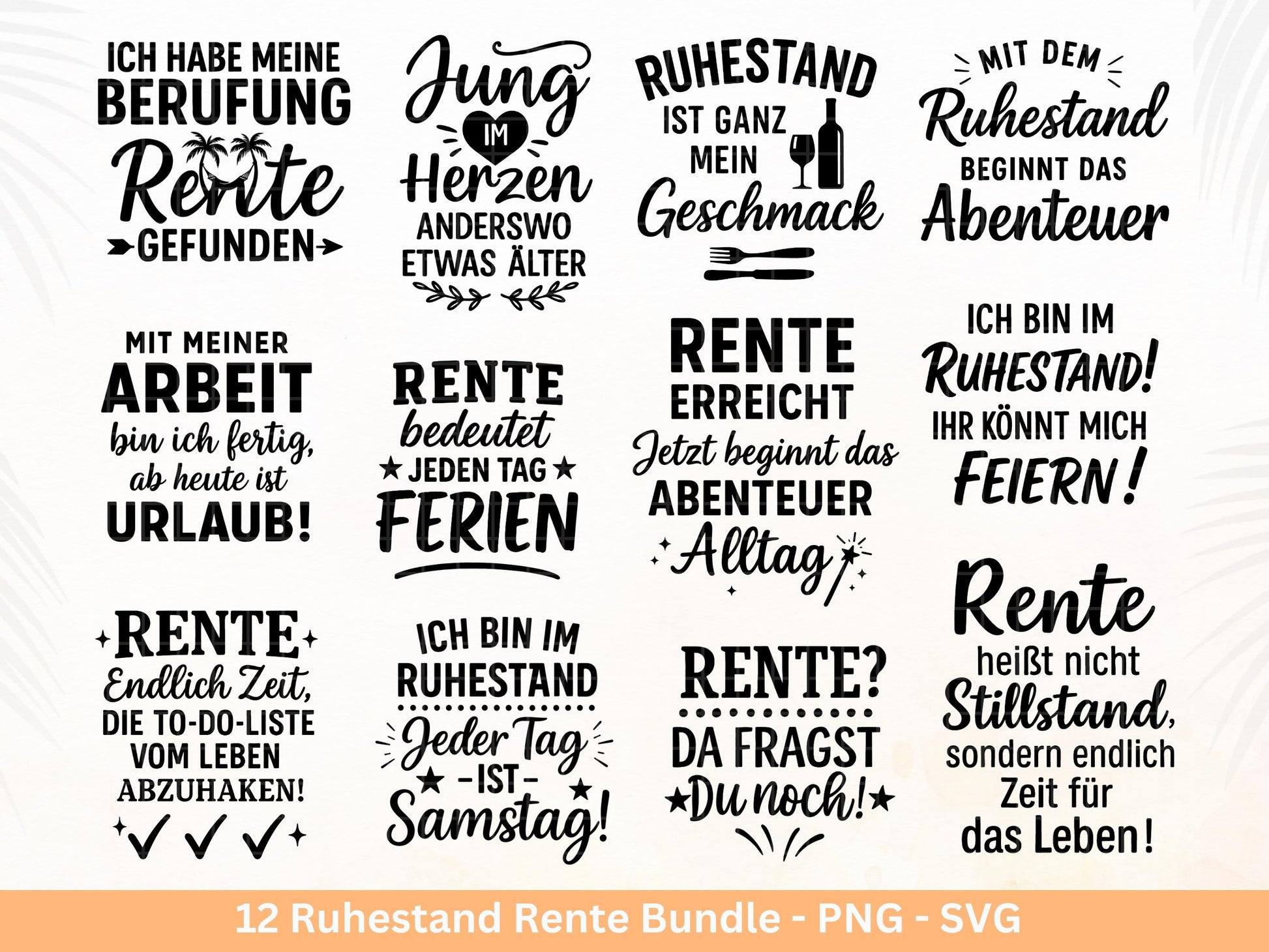 Plotterdatei Rente - Rentner Sprüche - Geschenk Rente - Herz svg - Ruhestand svg - Deutsche Sprüche - Laserdatei Rente - Ruhestand Geschenk