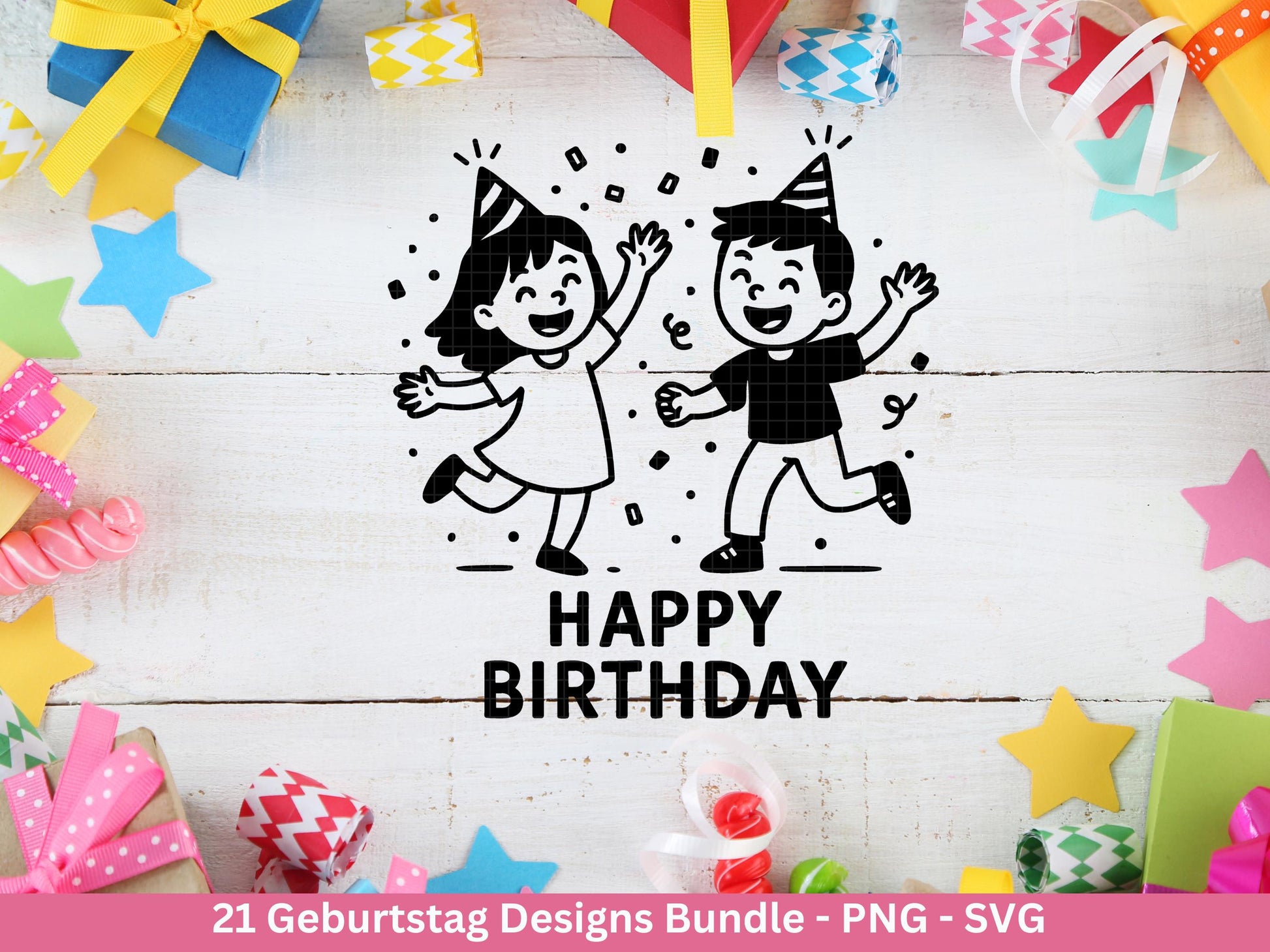 Plotterdatei Geburtstag - Geburtstagssprüche svg- Geburtstag svg- Cricut Svg Datei - Geburtstag Schriftzüge - Laserdatei Geschenkidee Png