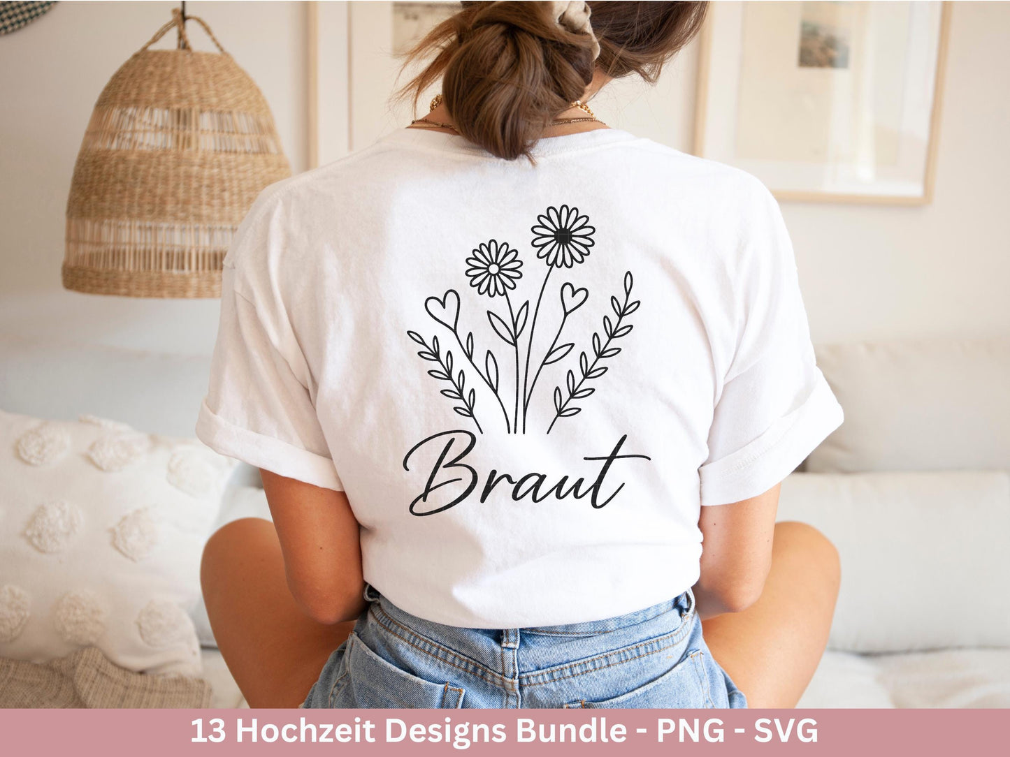Plotterdatei Braut SVG Bundle - Hochzeit Party - Brautjungfer - JGA - Verlobungsfeier- Braut Shirts - Hochzeit Svg - Hochzeitsgeschenk
