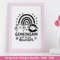 Deutsche Sprüche Plotterdatei - Positive Sprüche Svg - Laserdatei Sprüche - Inspirierende Zitate - Laserdatei Sprüche - Geschenk Freundin