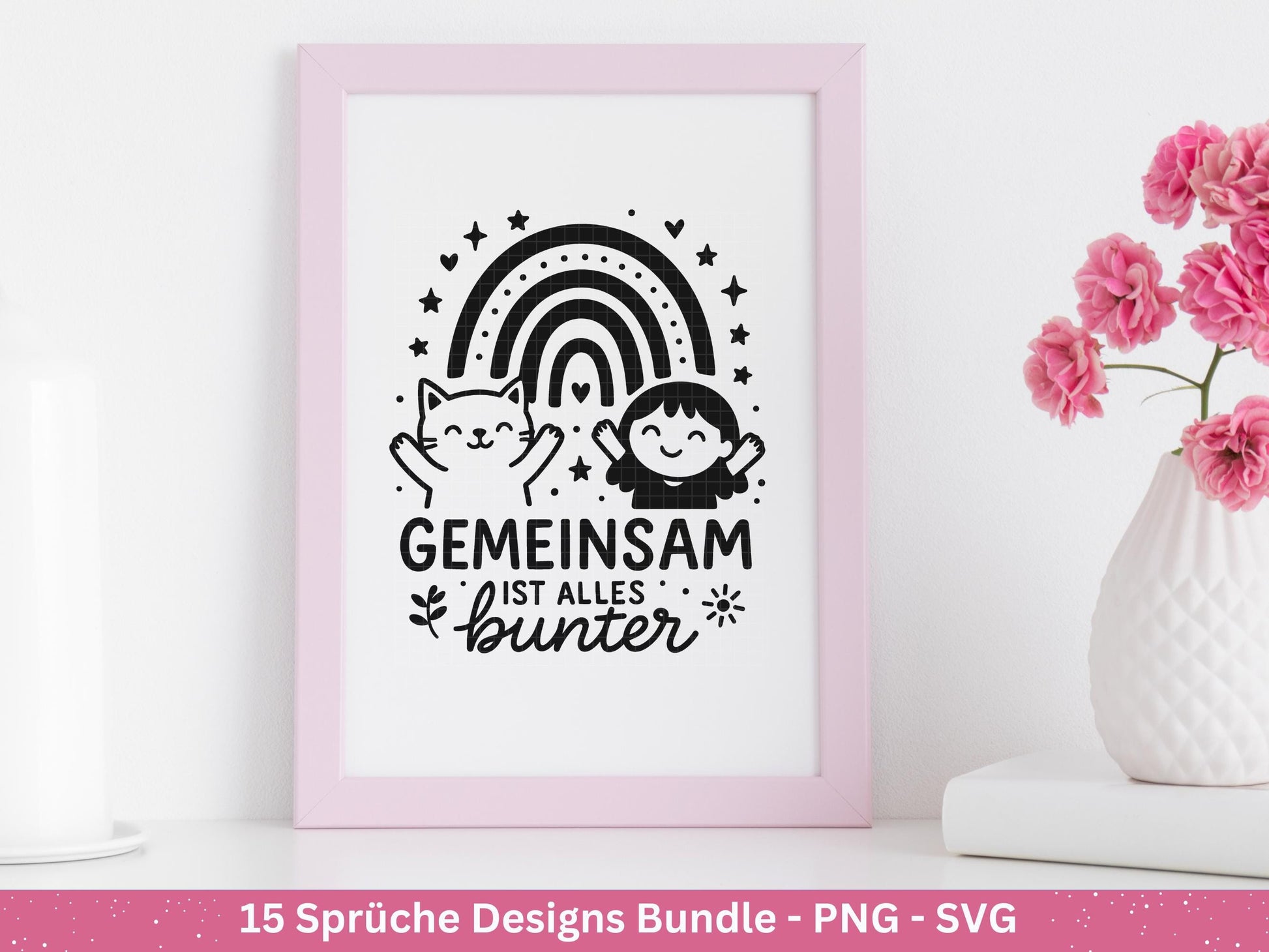 Deutsche Sprüche Plotterdatei - Positive Sprüche Svg - Laserdatei Sprüche - Inspirierende Zitate - Laserdatei Sprüche - Geschenk Freundin