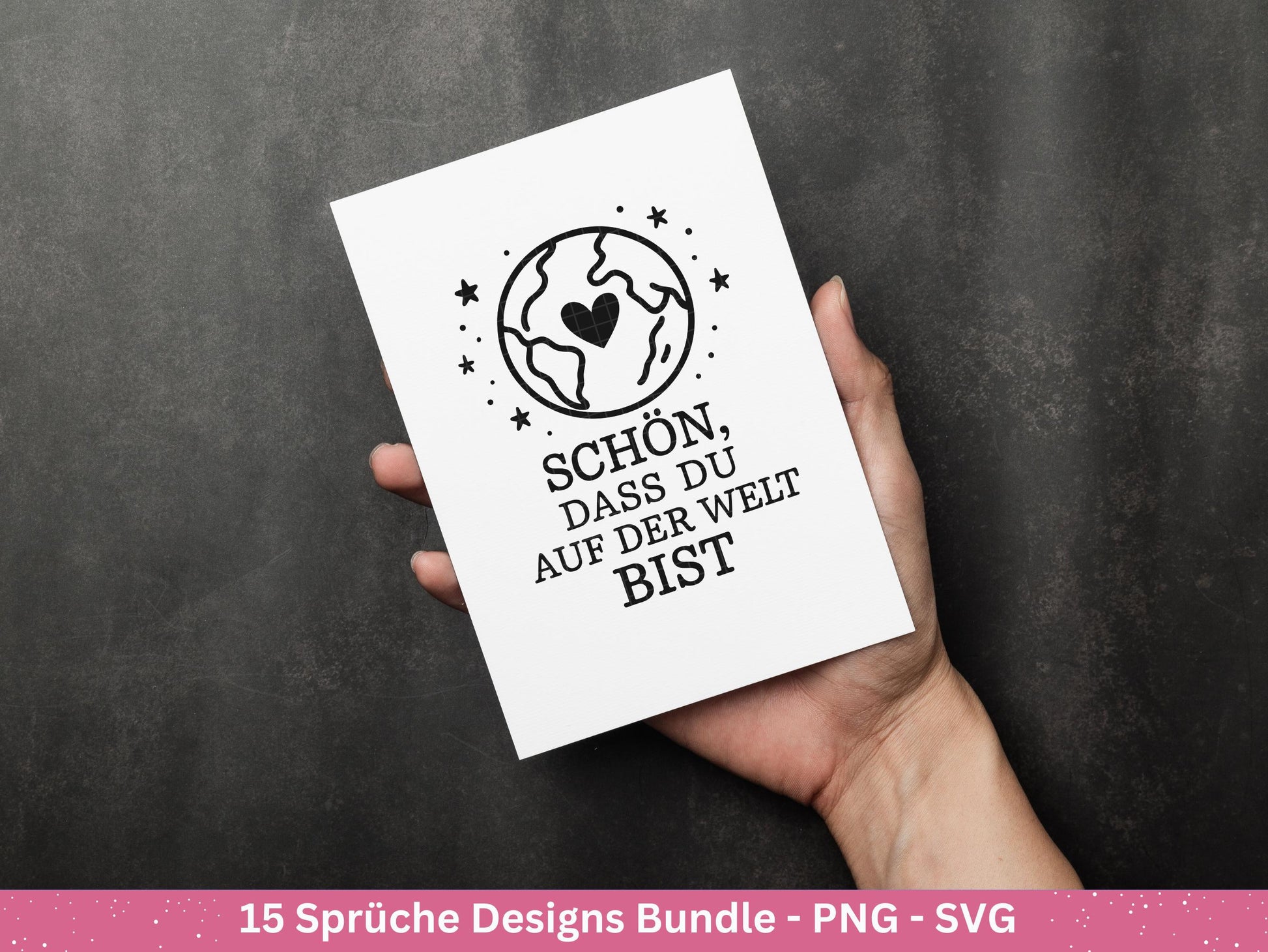 Deutsche Sprüche Plotterdatei - Positive Sprüche Svg - Laserdatei Sprüche - Inspirierende Zitate - Laserdatei Sprüche - Geschenk Freundin
