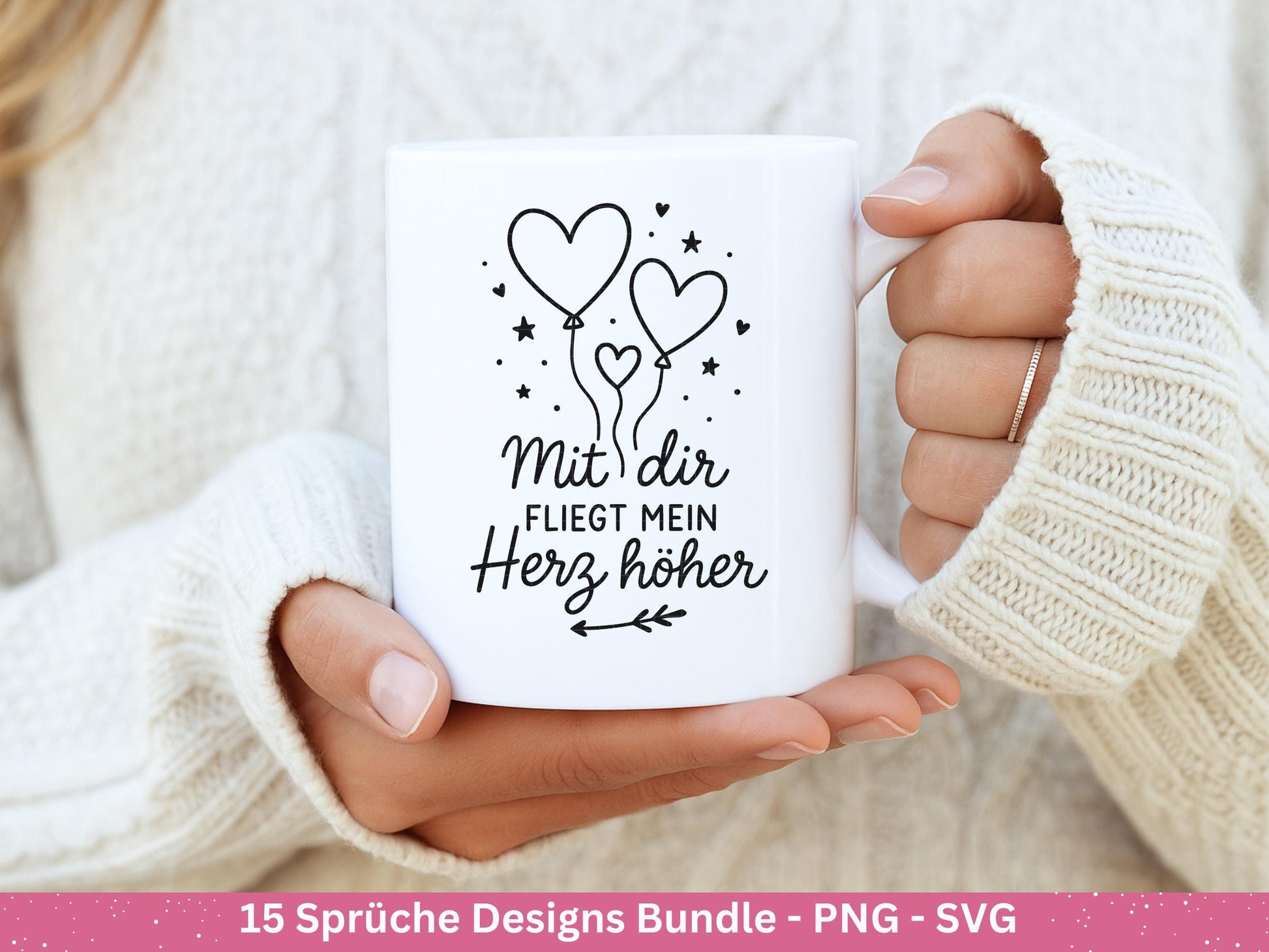 Deutsche Sprüche Plotterdatei - Positive Sprüche Svg - Laserdatei Sprüche - Inspirierende Zitate - Laserdatei Sprüche - Geschenk Freundin