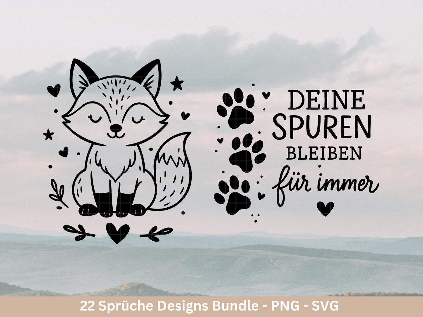 Deutsche Sprüche Plotterdatei Tiere - Positive Sprüche Svg - Laserdatei Sprüche - Inspirierende Zitate - Laserdatei Sprüche - Geschenk svg
