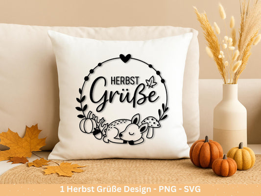 Plotterdatei Herbst svg - Herbstlich Willkommen - Cricut Silhouette - Hallo Herbst Svg - Herbstzauber - Herbstgrüße - Laserdatei Herbst