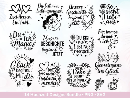 Plotterdatei Braut SVG Bundle - Lieblingsmensch Svg - Hochzeit Party - Liebe Svg - JGA - Verlobungsfeier- Braut Shirts - Hochzeit Svg Datei