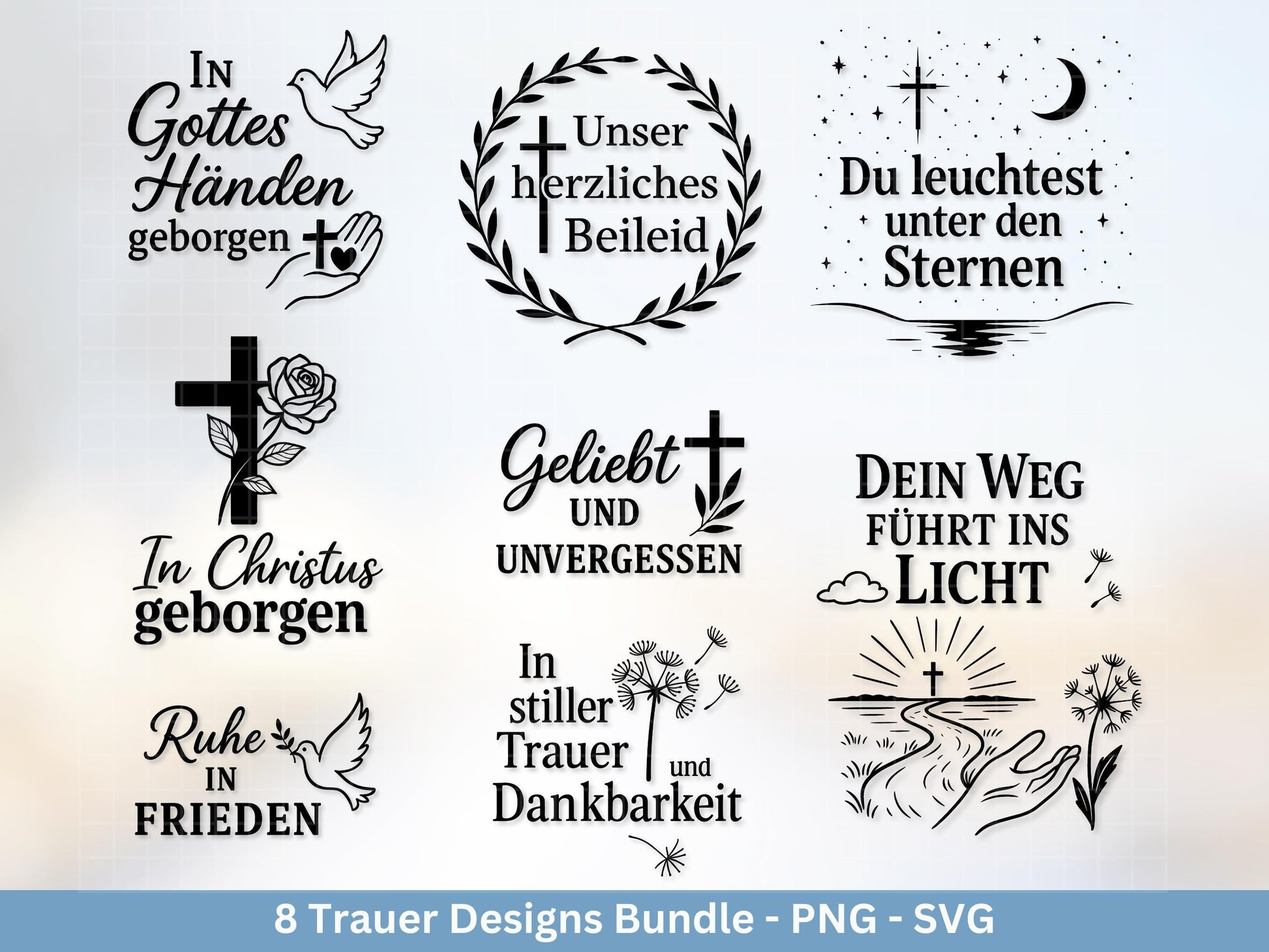 Plotterdatei Trauer - Abschied Svg - Kerzen Sprüche Trauer - Grablichter Sprüche deutsch - Du fehlst svg - Trostlicht svg - Abschied nehmen