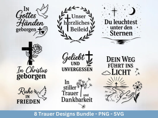 Plotterdatei Trauer - Abschied Svg - Kerzen Sprüche Trauer - Grablichter Sprüche deutsch - Du fehlst svg - Trostlicht svg - Abschied nehmen
