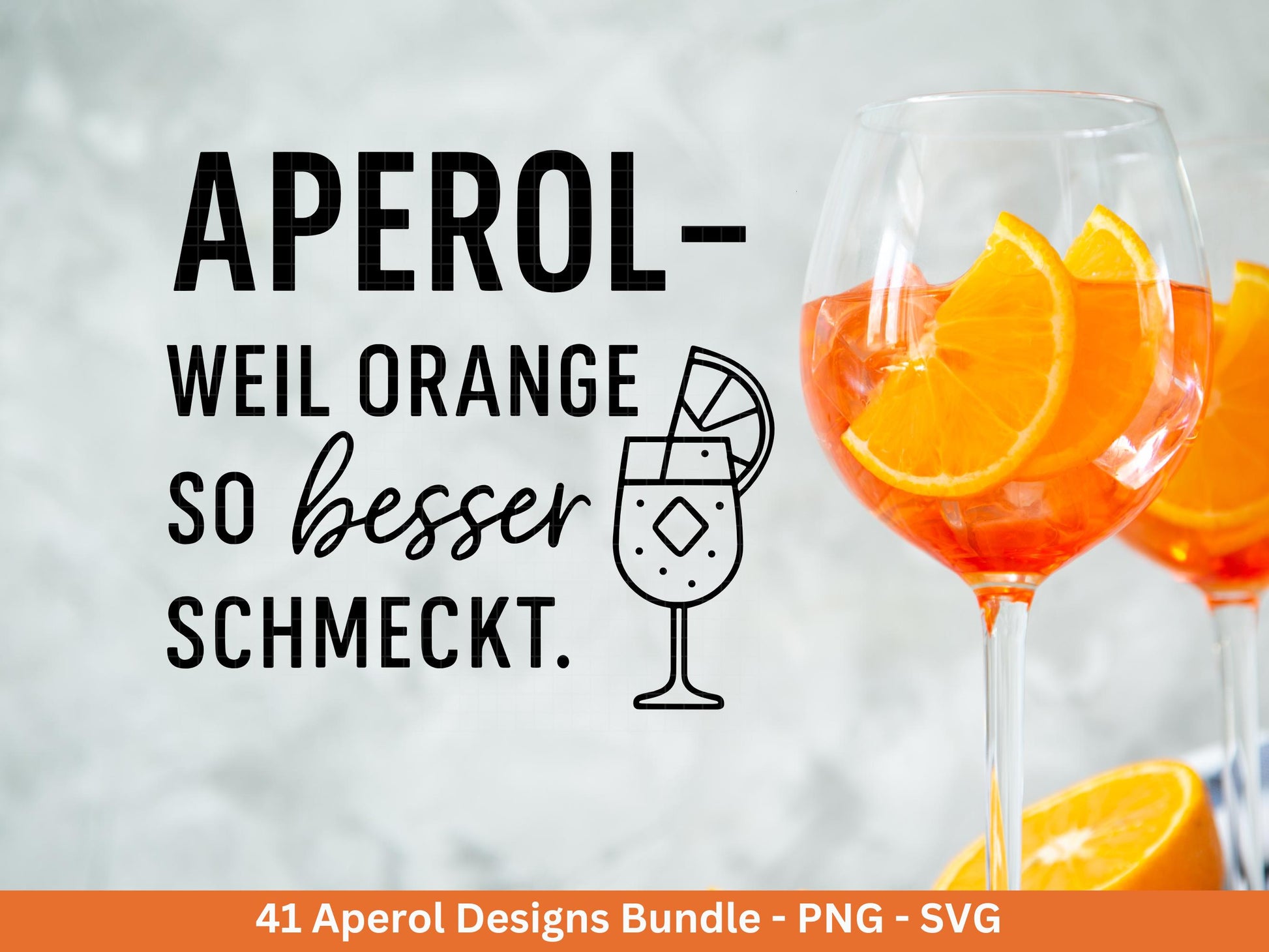 XXL Plotterdatei Aperol Bundle - Aperol Spritztour svg - Cricut Silhouette - Aperol Svg Datei - Alkohol Svg -Untersetzer Sprüche Laserdatei