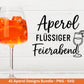 XXL Plotterdatei Aperol Bundle - Aperol Spritztour svg - Cricut Silhouette - Aperol Svg Datei - Alkohol Svg -Untersetzer Sprüche Laserdatei