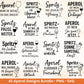 XXL Plotterdatei Aperol Bundle - Aperol Spritztour svg - Cricut Silhouette - Aperol Svg Datei - Alkohol Svg -Untersetzer Sprüche Laserdatei
