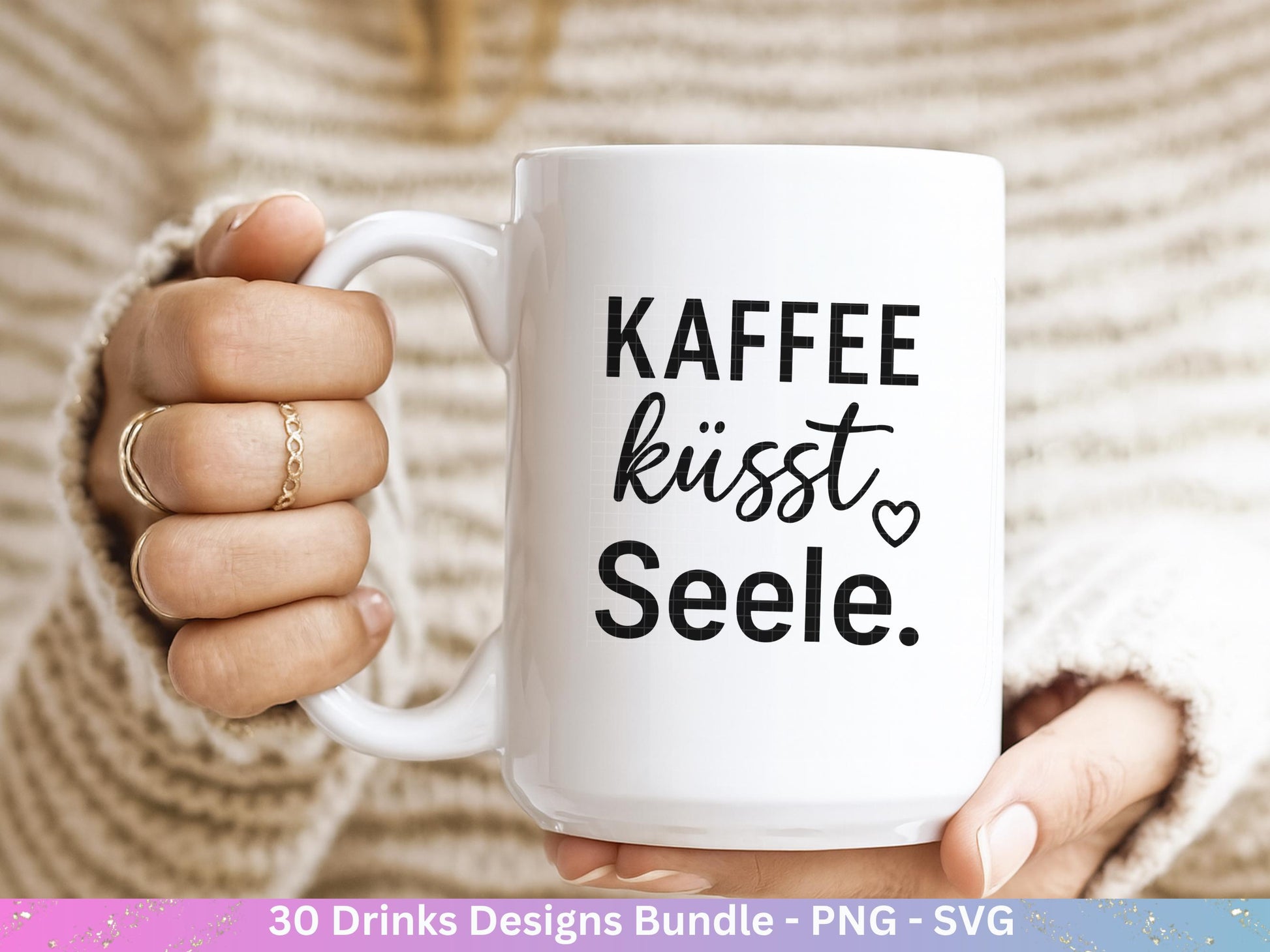 Plotterdatei Getränke Bundle - Alkohol svg - Aperol svg - Gin - Cricut Silhouette - Kaffee svg - Deutsche Sprüche svg - Bier Svg Untersetzer