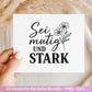Deutsche Sprüche Plotterdatei - Positive Sprüche Svg - Lieblingsmensch Svg - Inspirierende Zitate - Positive Sprüche Svg - Pusteblumen Svg