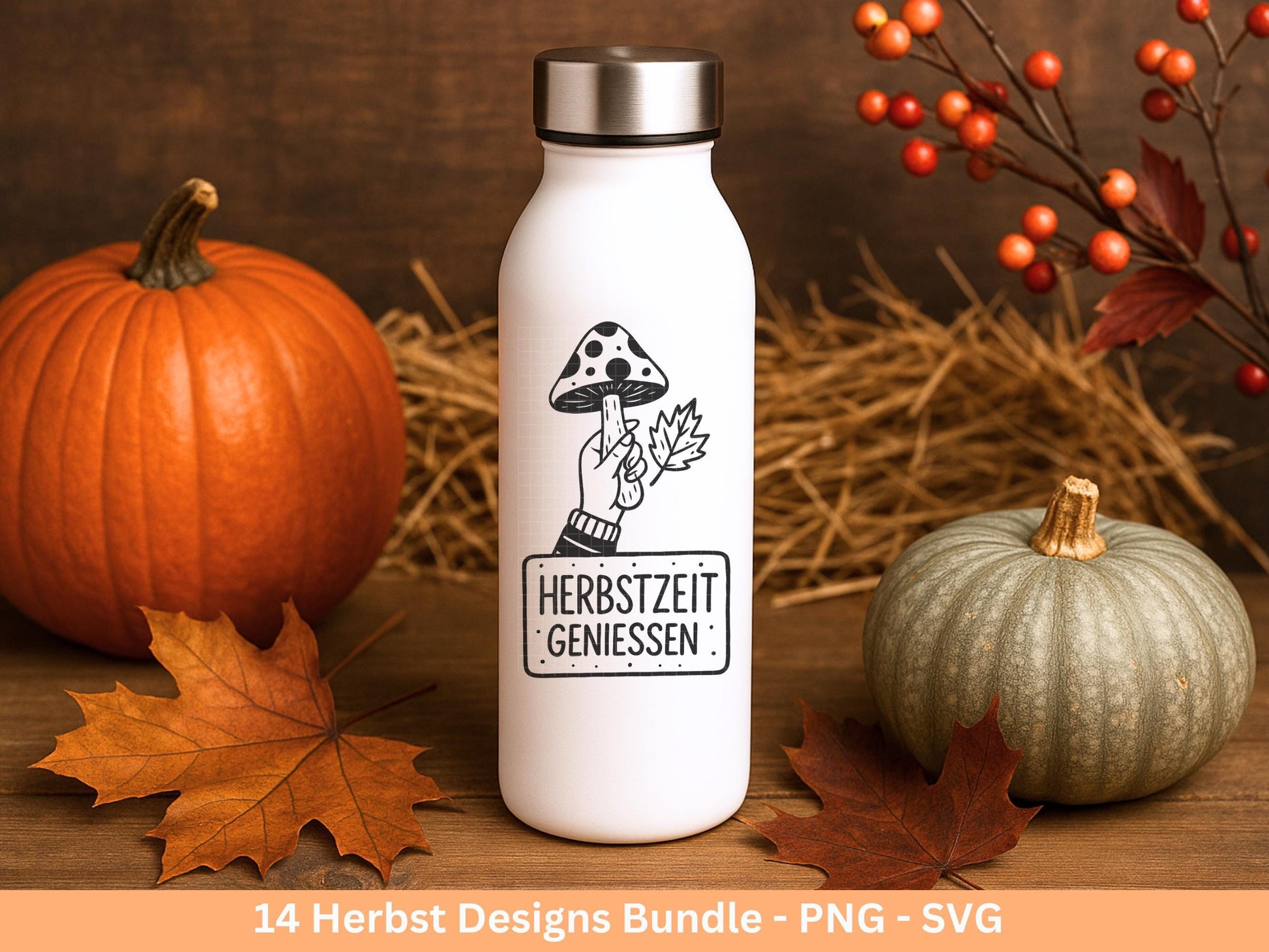 Plotterdatei Herbst - Herbst svg - Hallo Herbst - Herbstzauber svg - Laserdatei Herbst - Kürbis svg - Igel svg - Pilz svg - Herbst Sprüche