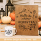 Plotterdatei Herbst - Herbst svg - Hallo Herbst - Laserdatei Herbst - Kürbis svg - Pilz svg - Deutsche Herbst Sprüche SVG Datei - Cricut