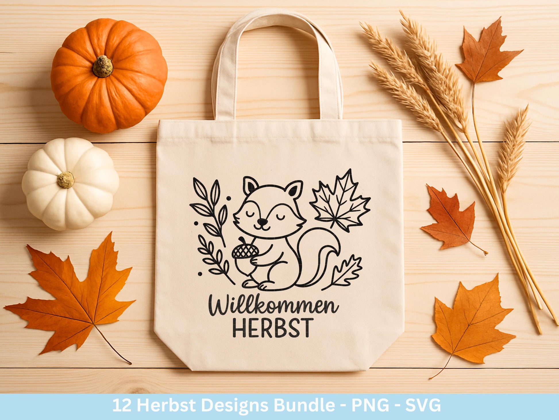 Plotterdatei Herbst - Herbst svg - Hallo Herbst - Herbstzauber svg - Laserdatei Herbst - Kürbis svg - Igel svg - Pilz svg - Herbst Sprüche