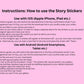 150 Instagram Story Sticker Liebe – Tagessprüche Insta Stories – Basic – Valentinstag – Alltag - Beziehung - Daily - Digital Stickers Love