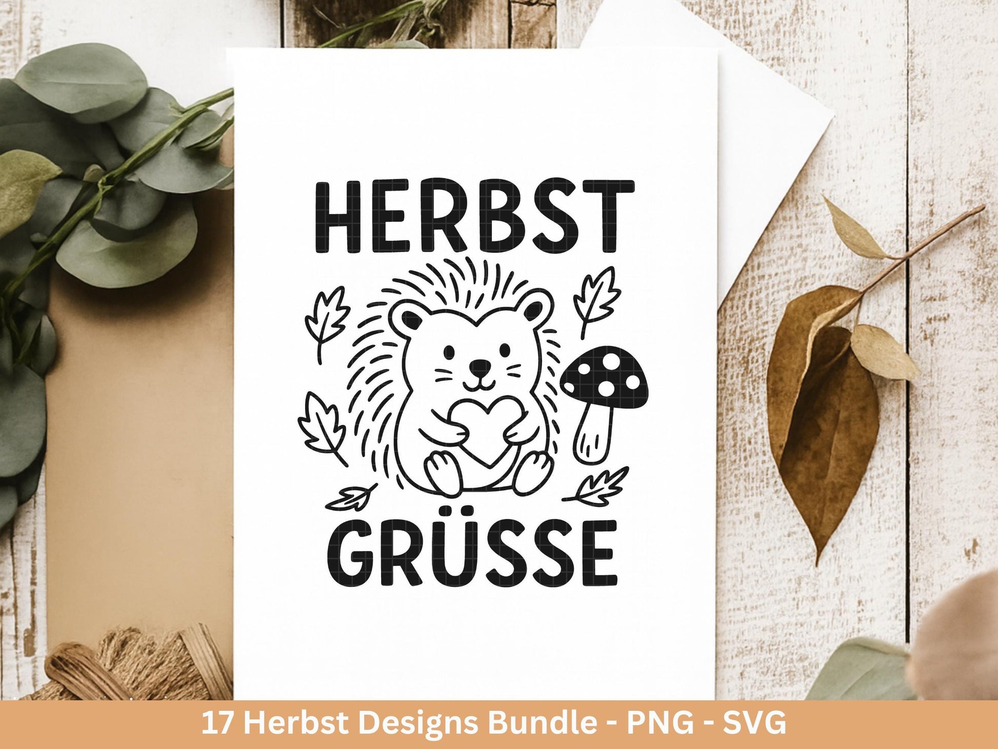 Plotterdatei Herbst - Herbst svg - Hallo Herbst - Herbstzauber svg - Laserdatei Herbst - Kürbis svg - Igel svg - Pilz svg - Herbst Sprüche