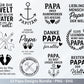 Deutsche Plotterdatei Papa- Vatertagsgeschenk - Papa svg - Deutsche Sprüche Svg - Familie Svg - Cricut svg - Laserdatei Papa - Geschenk Papa