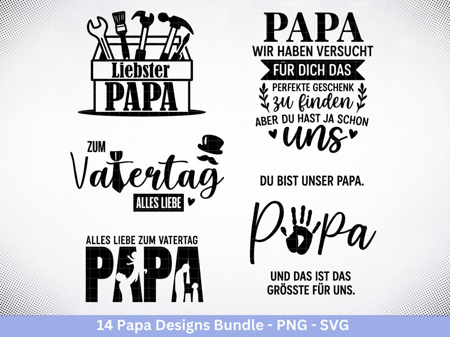 Deutsche Plotterdatei Papa- Vatertagsgeschenk - Papa svg - Deutsche Sprüche Svg - Familie Svg - Cricut svg - Laserdatei Papa - Geschenk Papa