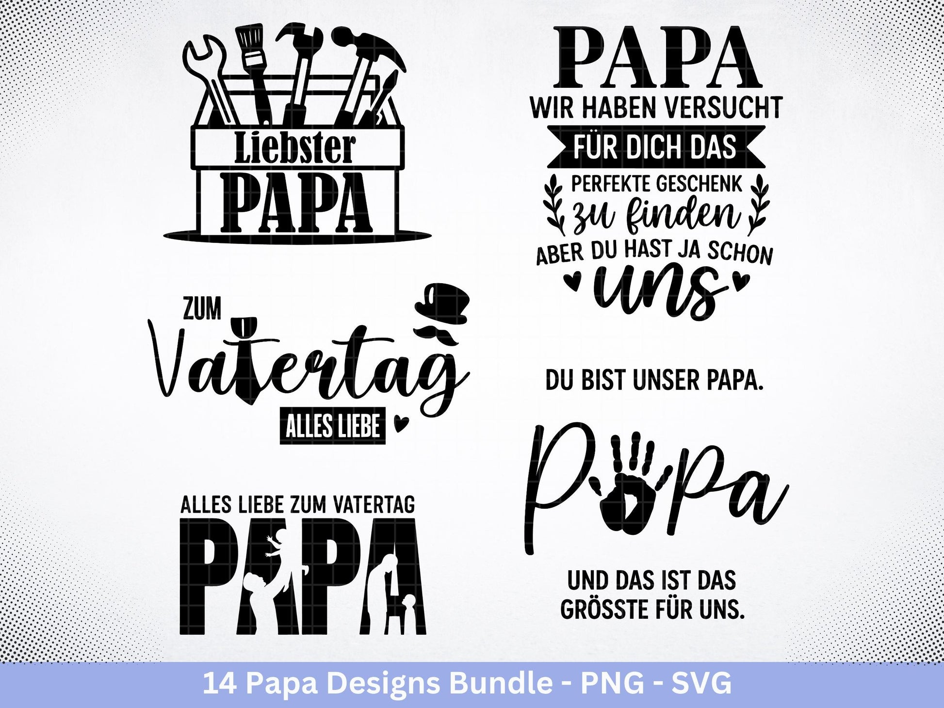 Deutsche Plotterdatei Papa- Vatertagsgeschenk - Papa svg - Deutsche Sprüche Svg - Familie Svg - Cricut svg - Laserdatei Papa - Geschenk Papa