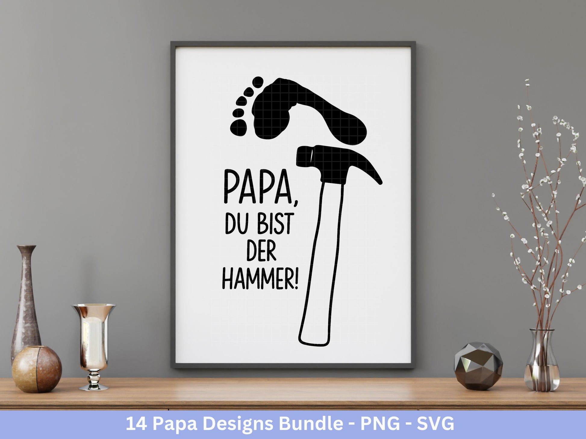 Deutsche Plotterdatei Papa- Vatertagsgeschenk - Papa svg - Deutsche Sprüche Svg - Familie Svg - Cricut svg - Laserdatei Papa - Geschenk Papa