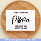 Deutsche Plotterdatei Papa- Vatertagsgeschenk - Papa svg - Deutsche Sprüche Svg - Familie Svg - Cricut svg - Laserdatei Papa - Geschenk Papa