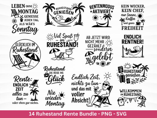 Plotterdatei Rente - Rentner Sprüche - Geschenk Rente - Herz svg - Ruhestand svg - Deutsche Sprüche - Laserdatei Rente - Ruhestand Geschenk