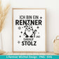 Plotterdatei Rente - Rentner Spruch - Geschenk Rente - Wichtel Svg - Ruhestand svg - Deutsche Sprüche - Ruhestand Geschenk - Zwerg Svg Datei