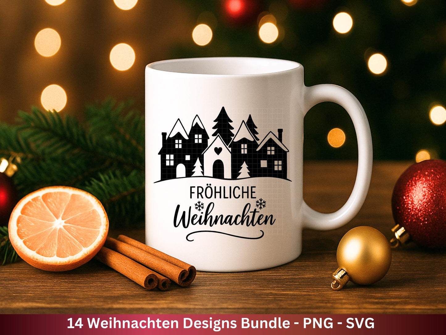 Plotterdatei Weihnachten Svg - Plotterdatei Sprüche - Schriftzüge Weihnachten deutsch - Laserdatei Weihnachten - Cricut Weihnachtsgeschenk