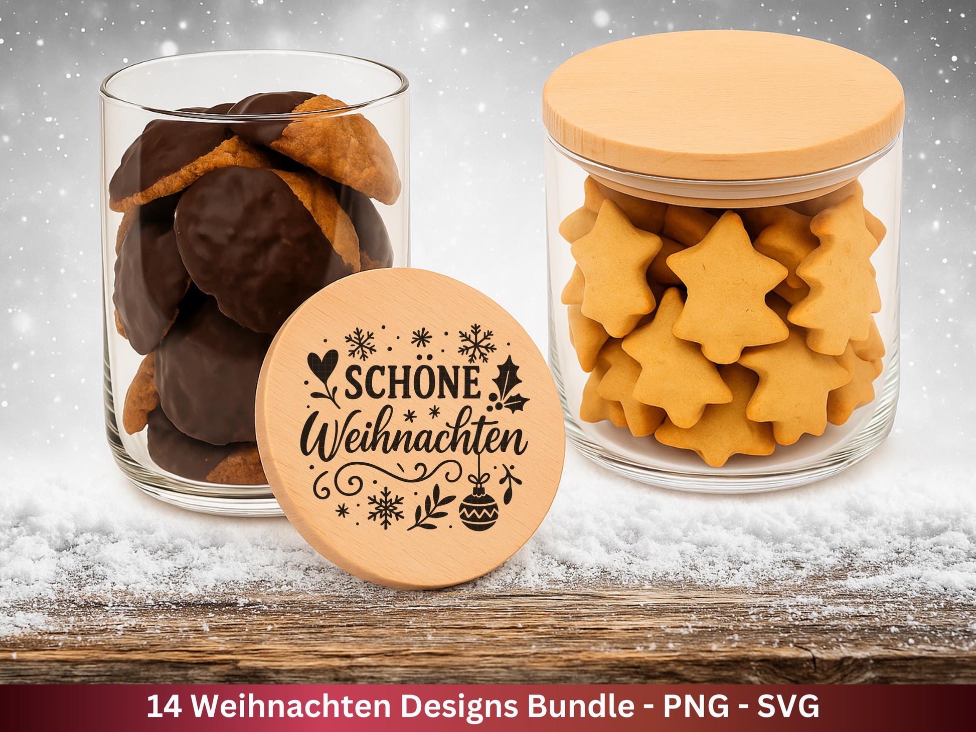 Plotterdatei Weihnachten Svg - Plotterdatei Sprüche - Schriftzüge Weihnachten deutsch - Laserdatei Weihnachten - Cricut Weihnachtsgeschenk