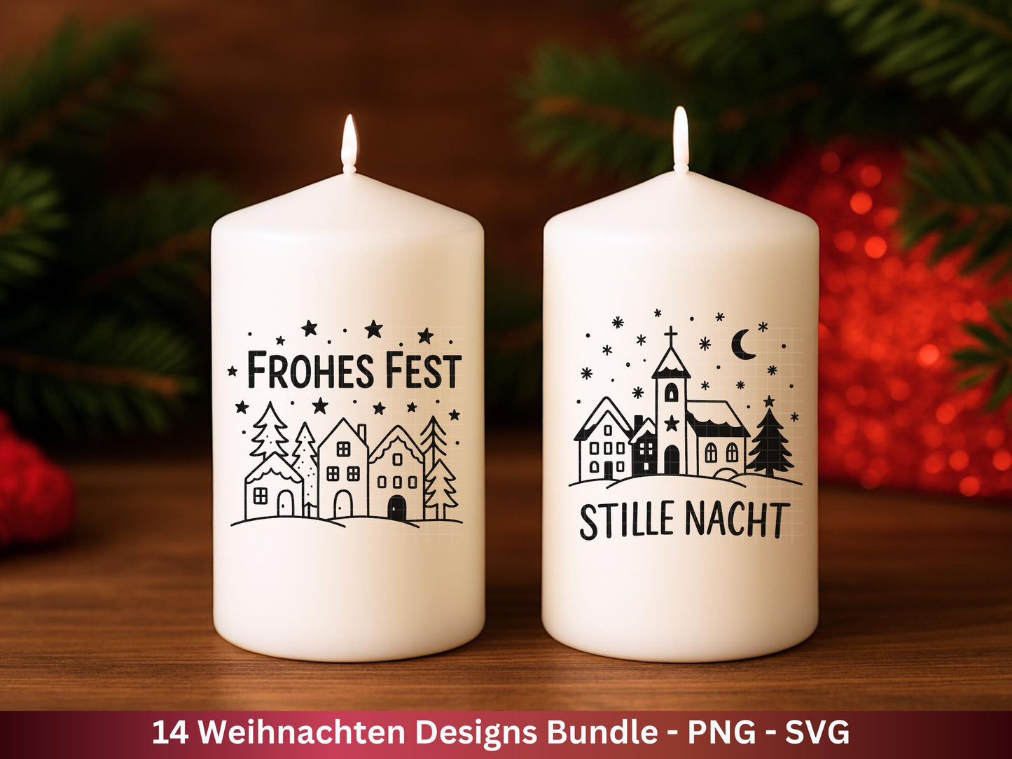Plotterdatei Weihnachten Svg - Plotterdatei Sprüche - Schriftzüge Weihnachten deutsch - Laserdatei Weihnachten - Cricut Weihnachtsgeschenk
