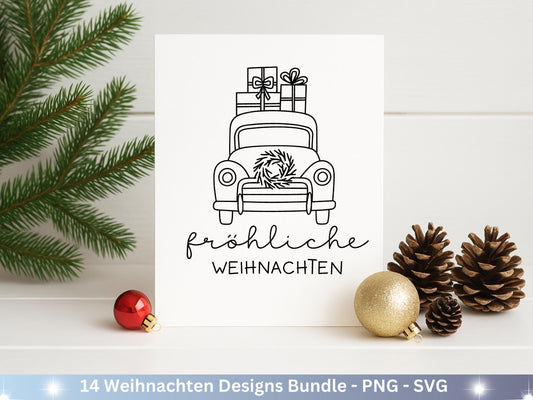 Plotterdatei Weihnachten Svg – Deutsche Sprüche Svg – Winter SVG – Laserdatei Weihnachten – Cricut Silhouette - Svg Datei Home - Frohes Fest