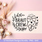 Plotterdatei Braut SVG Bundle - Hochzeit Party - Brautjungfer - JGA - Verlobungsfeier- Braut Shirts - Hochzeit Svg - Hochzeitsgeschenk