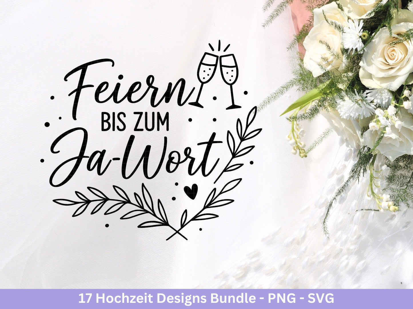 Plotterdatei Braut SVG Bundle - Hochzeit Party - Brautjungfer - JGA - Verlobungsfeier- Braut Shirts - Hochzeit Svg - Hochzeitsgeschenk