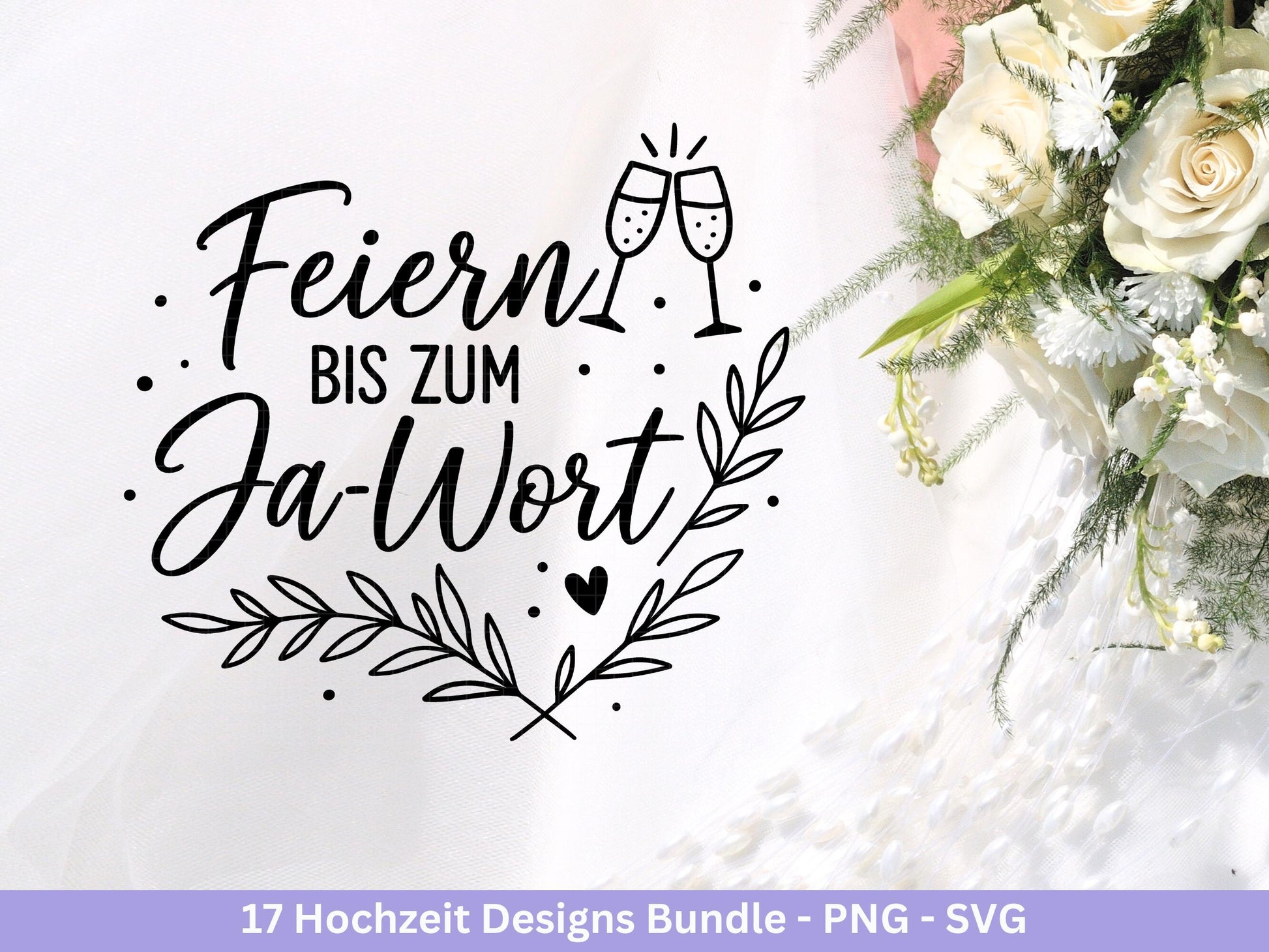 Plotterdatei Braut SVG Bundle - Hochzeit Party - Brautjungfer - JGA - Verlobungsfeier- Braut Shirts - Hochzeit Svg - Hochzeitsgeschenk