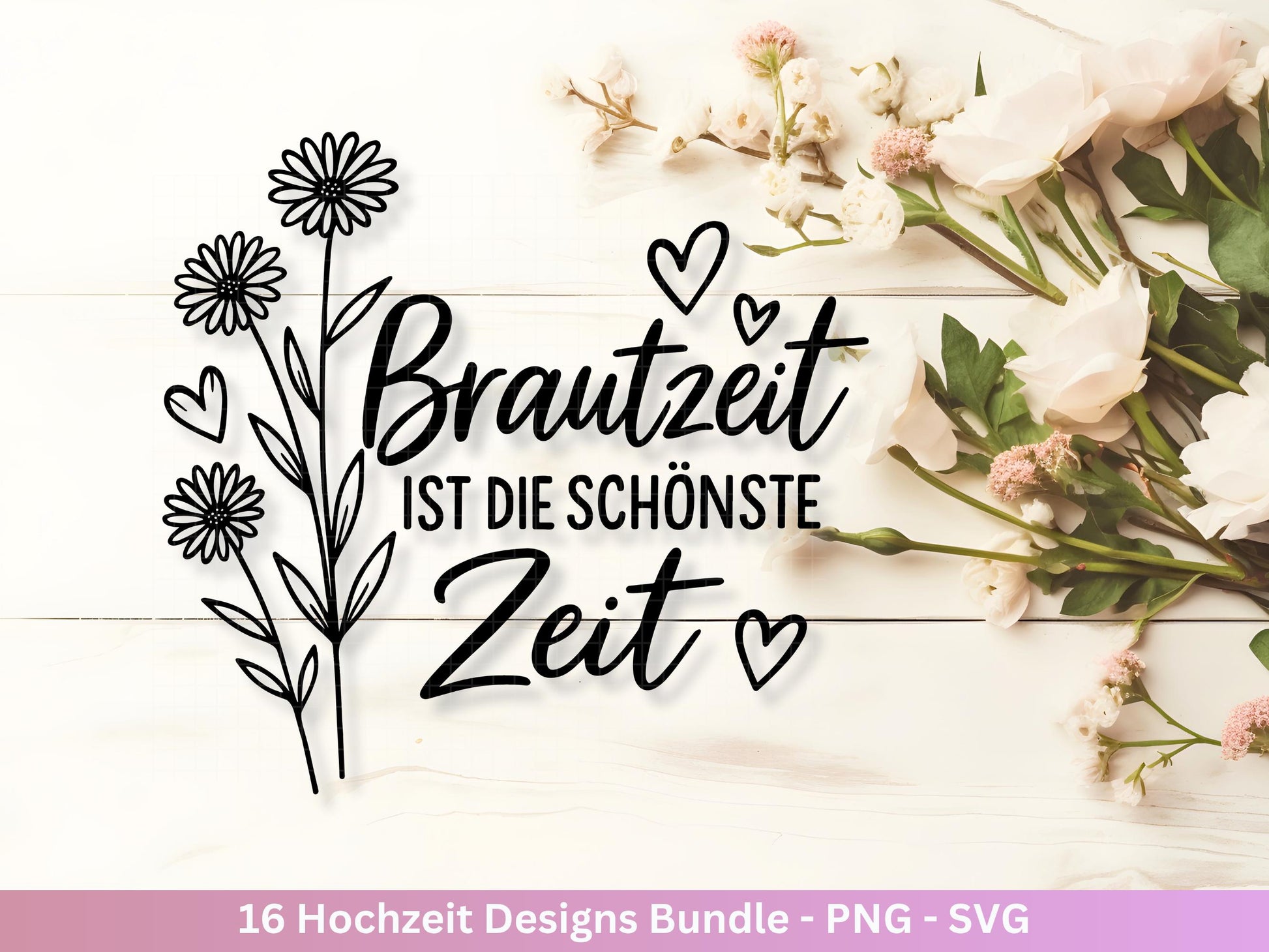 Plotterdatei Braut SVG Bundle - Hochzeit Party - Brautjungfer - JGA - Verlobungsfeier- Braut Shirts - Hochzeit Svg - Hochzeitsgeschenk
