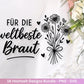 Plotterdatei Braut SVG Bundle - Hochzeit Party - Brautjungfer - JGA - Verlobungsfeier- Braut Shirts - Hochzeit Svg - Hochzeitsgeschenk